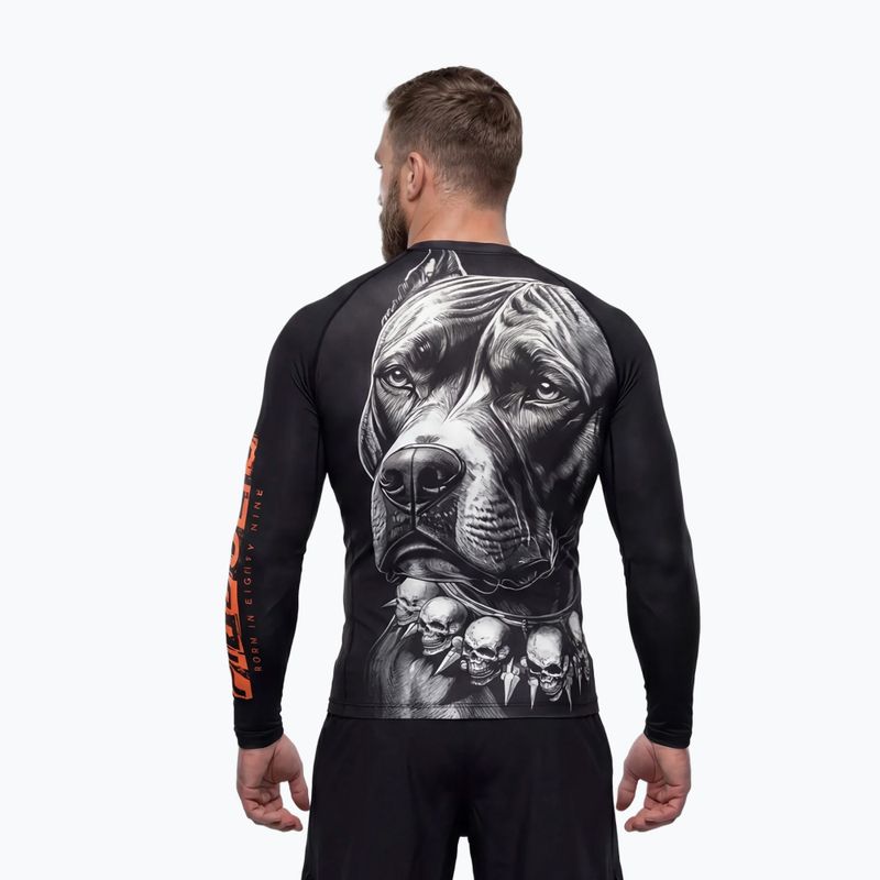 Rashguard cu mânecă lungă pentru bărbați Pitbull Blacky Rashguard 4