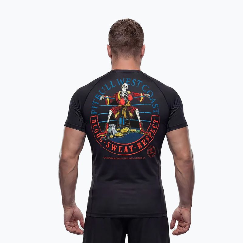 Rashguard pentru bărbați Pitbull Champion Bloodline Rashguard black 3