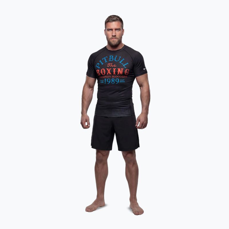 Rashguard cu mânecă lungă pentru bărbați Pitbull Champion Bloodline Rashguard black 2
