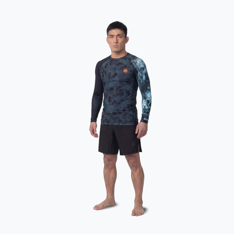 Rashguard cu mânecă lungă pentru bărbați Pitbull Guardian Angel Rashguard black 2