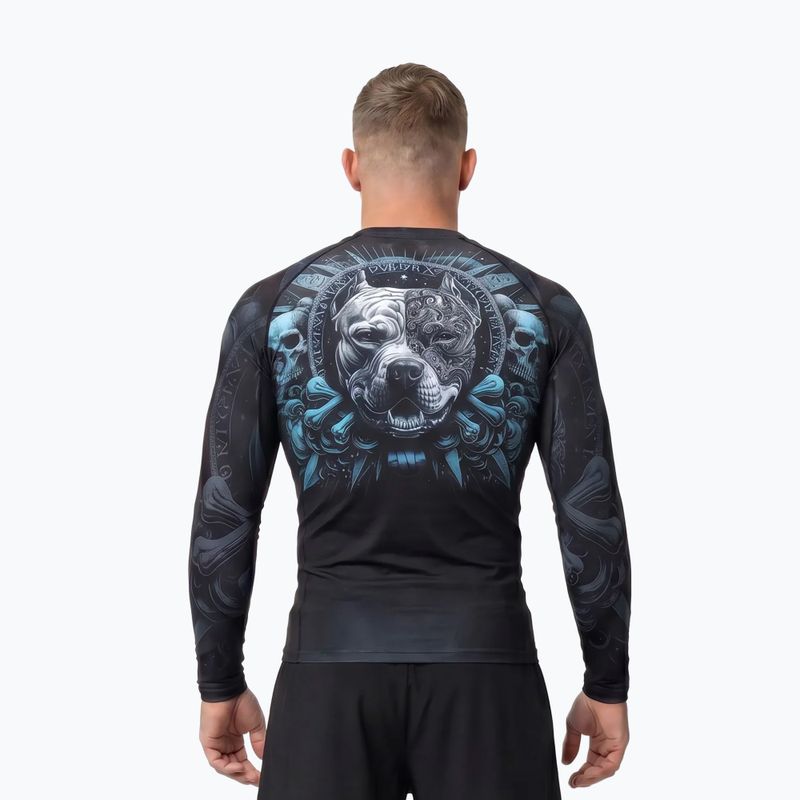 Rashguard cu mânecă lungă pentru bărbați Pitbull World Rashguard black 3