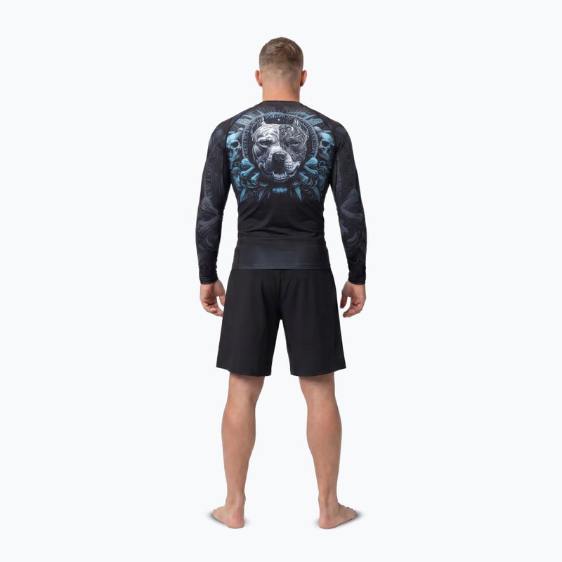 Rashguard cu mânecă lungă pentru bărbați Pitbull World Rashguard black 4