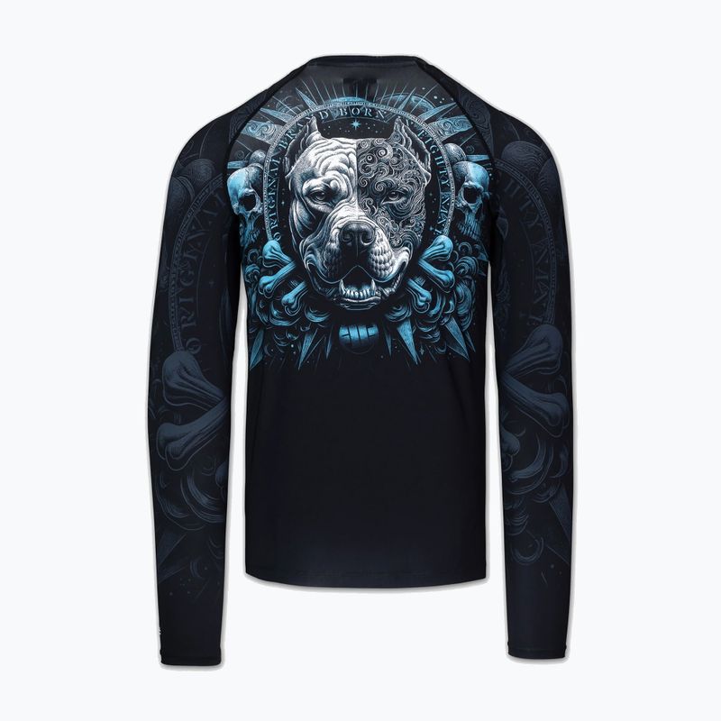 Rashguard cu mânecă lungă pentru bărbați Pitbull World Rashguard black 6