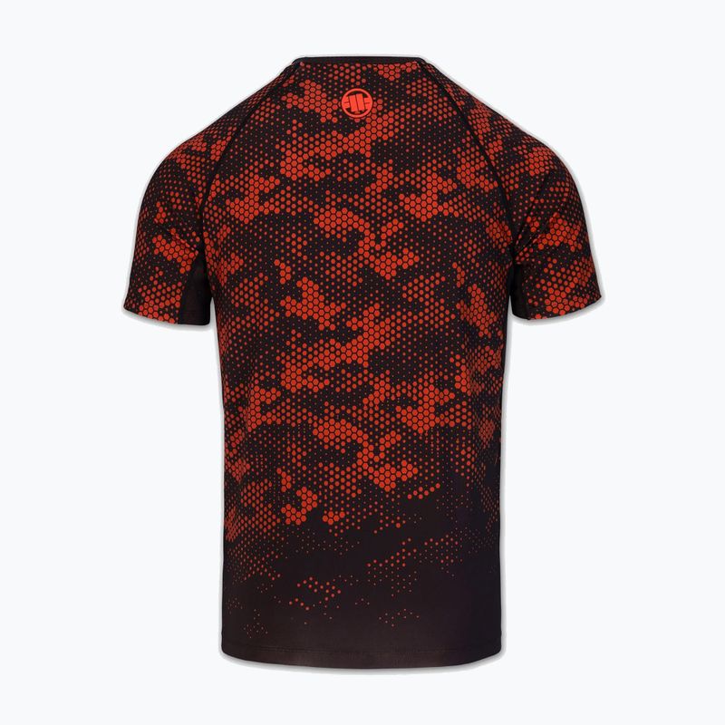 Rashguard pentru bărbați Pitbull Hex Camo Hilltop Rashguard red 4