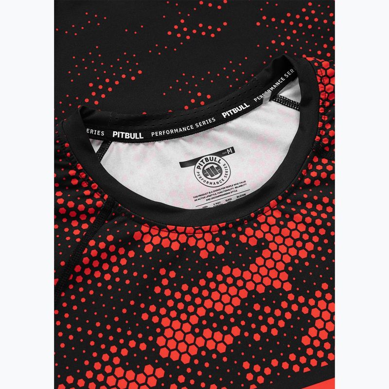 Rashguard pentru bărbați Pitbull Hex Camo Hilltop Rashguard red 5