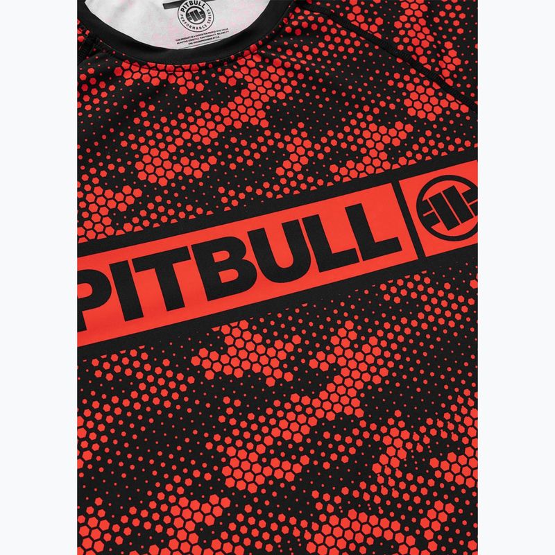 Rashguard pentru bărbați Pitbull Hex Camo Hilltop Rashguard red 6