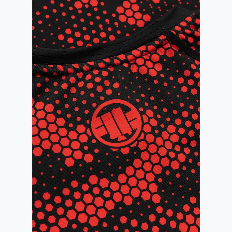 Rashguard pentru bărbați Pitbull Hex Camo Hilltop Rashguard red 7