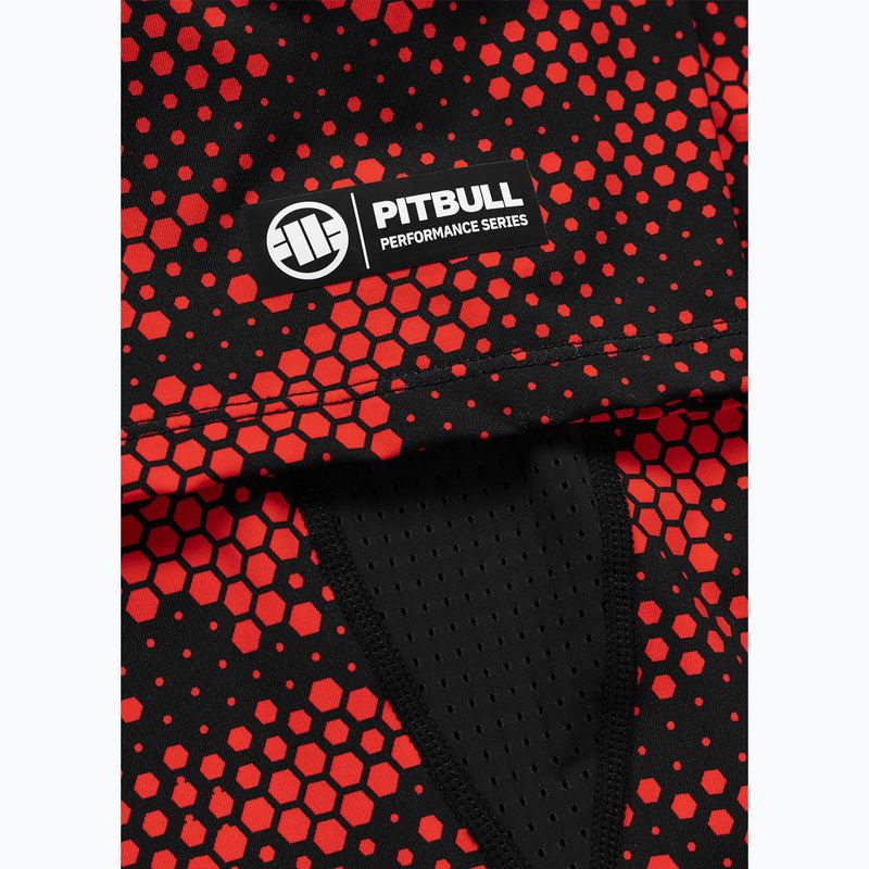Rashguard pentru bărbați Pitbull Hex Camo Hilltop Rashguard red 8