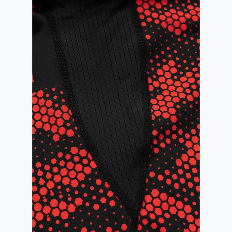 Rashguard pentru bărbați Pitbull Hex Camo Hilltop Rashguard red 9