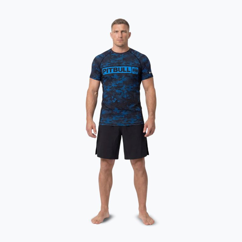 Rashguard pentru bărbați Pitbull Hex Camo Hilltop Rashguard blue 2
