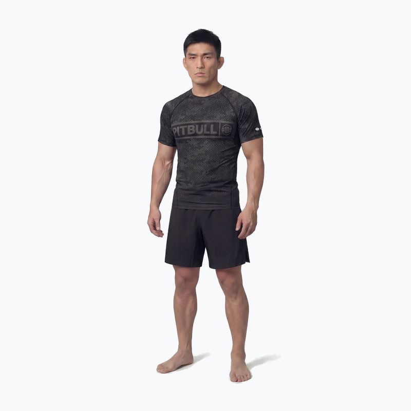 Rashguard pentru bărbați Pitbull Hex Camo Hilltop Rashguard black 2
