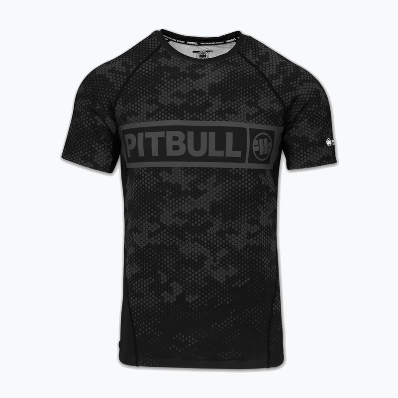 Rashguard pentru bărbați Pitbull Hex Camo Hilltop Rashguard black 3