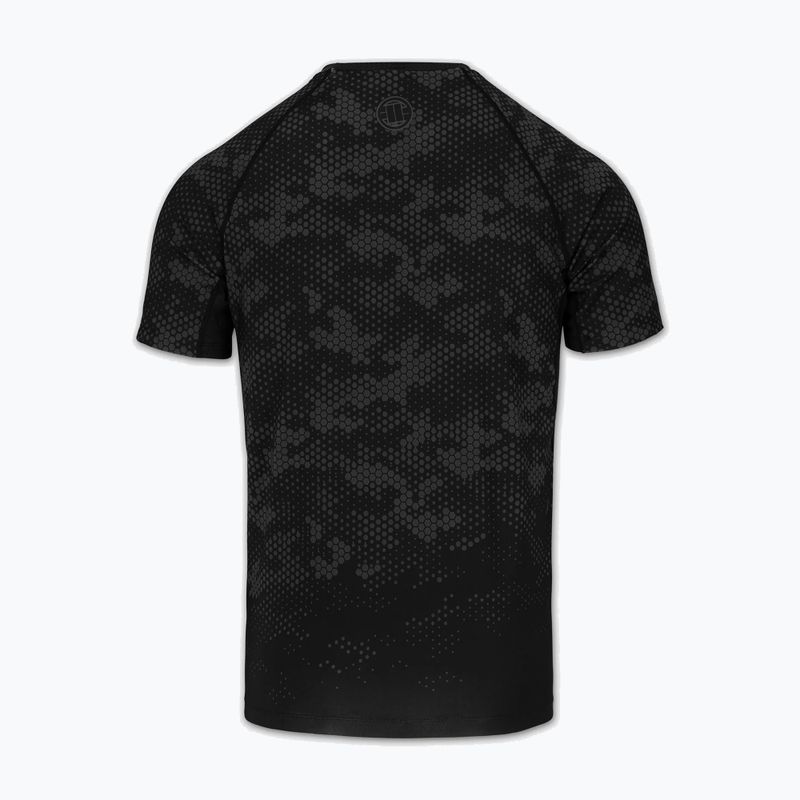 Rashguard pentru bărbați Pitbull Hex Camo Hilltop Rashguard black 4