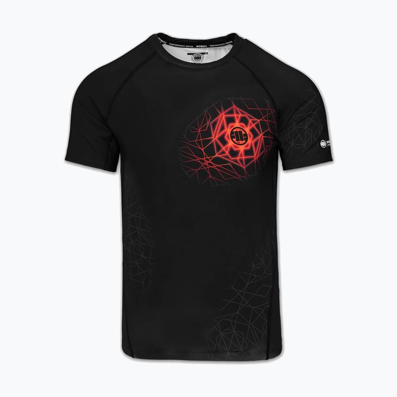 Rashguard pentru bărbați Pitbull Ray Rashguard fluo/red 3