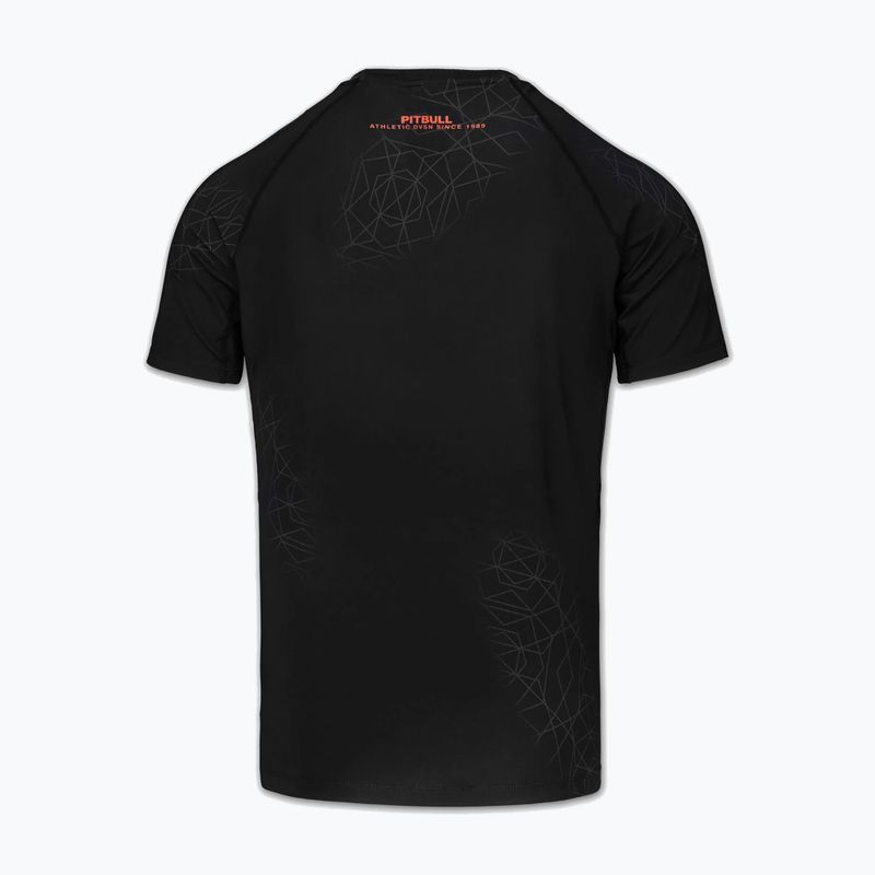 Rashguard pentru bărbați Pitbull Ray Rashguard fluo/red 4