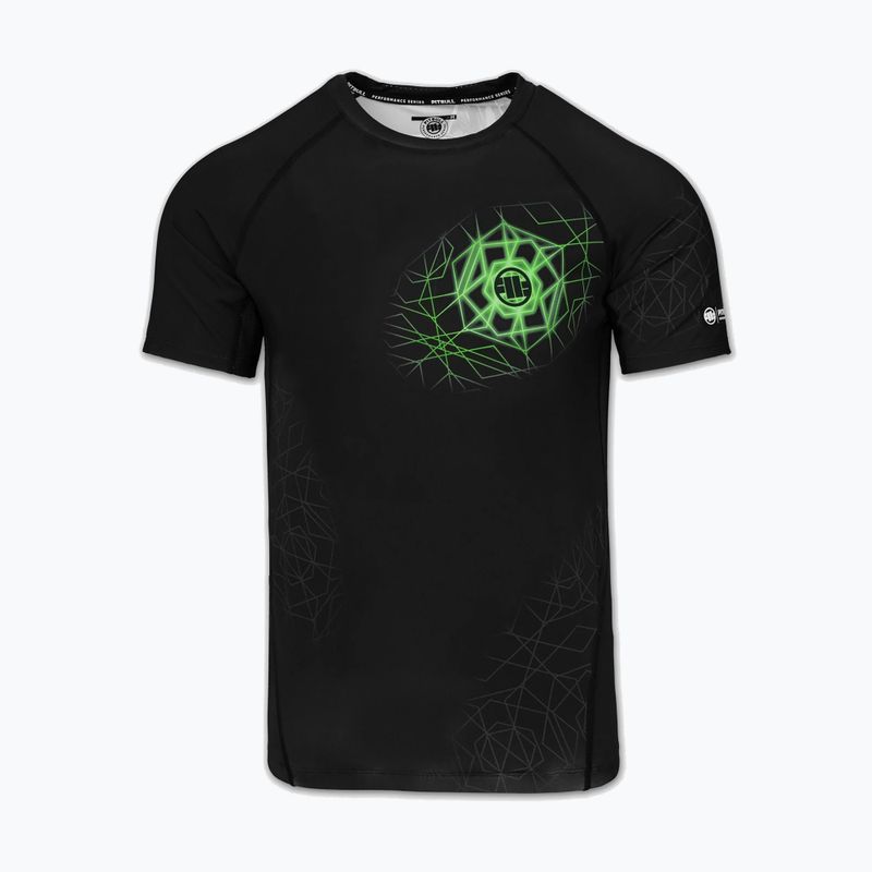 Rashguard pentru bărbați Pitbull Ray Rashguard fluo green 3