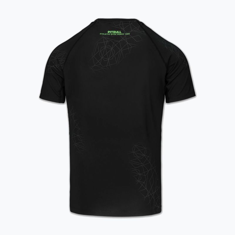 Rashguard pentru bărbați Pitbull Ray Rashguard fluo green 4