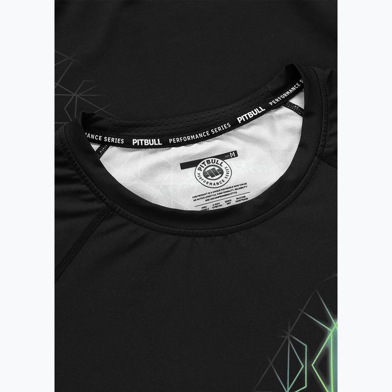 Rashguard pentru bărbați Pitbull Ray Rashguard fluo green 5