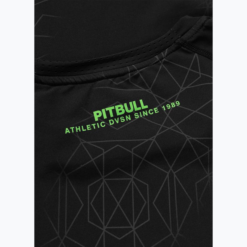 Rashguard pentru bărbați Pitbull Ray Rashguard fluo green 7