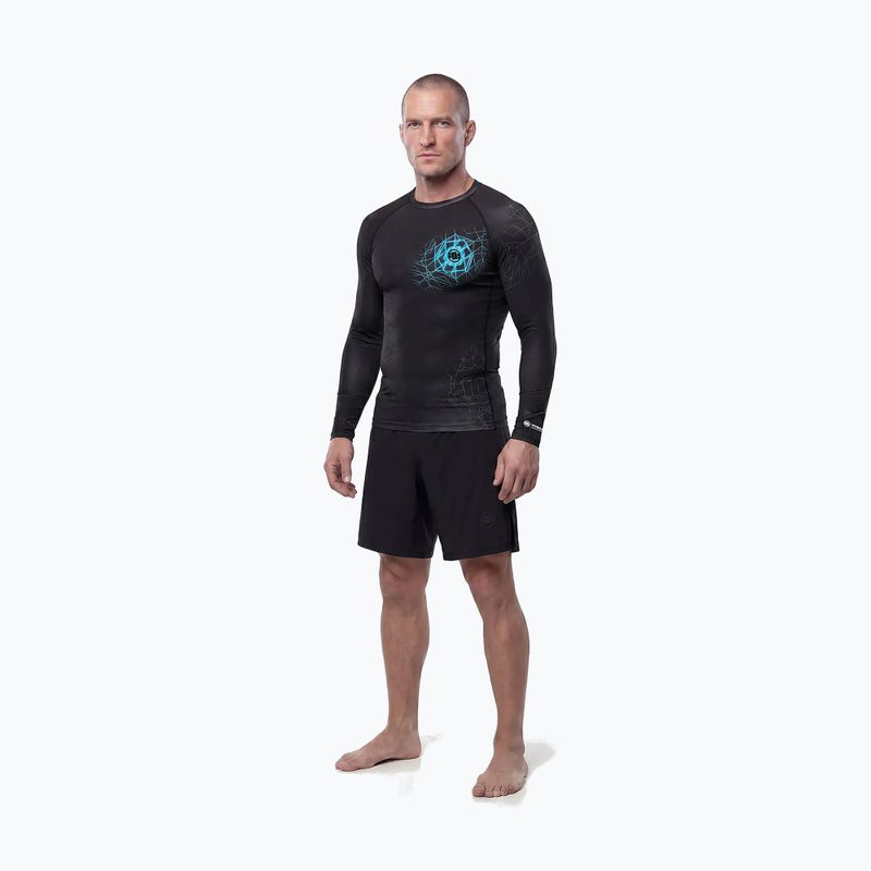 Rashguard cu mânecă lungă pentru bărbați Pitbull Ray Rashguard sky blue 2