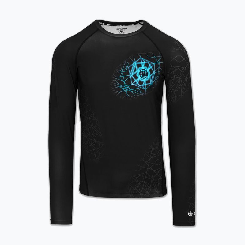 Rashguard cu mânecă lungă pentru bărbați Pitbull Ray Rashguard sky blue 3