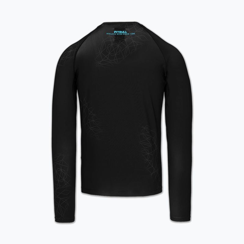 Rashguard cu mânecă lungă pentru bărbați Pitbull Ray Rashguard sky blue 4