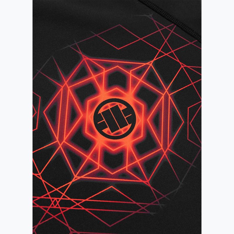 Rashguard cu mânecă lungă pentru bărbați Pitbull Ray Rashguard fluo/red 6