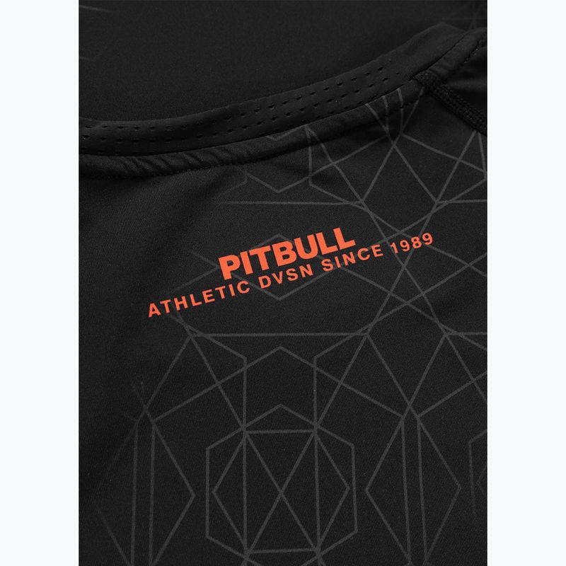 Rashguard cu mânecă lungă pentru bărbați Pitbull Ray Rashguard fluo/red 7