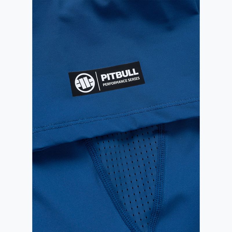 Tricou pentru bărbați Pitbull Rashguard Logo Palms blue 8