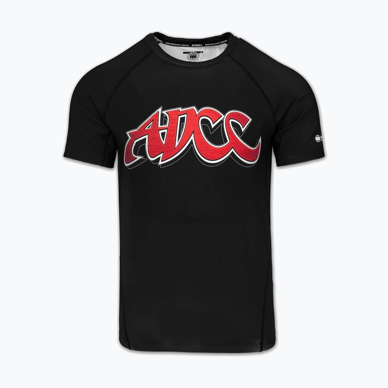 Rashguard pentru bărbați Pitbull ADCC Rashguard black 3