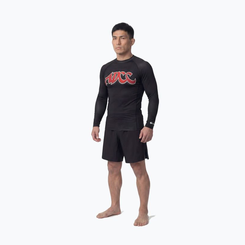 Rashguard cu mânecă lungă pentru bărbați Pitbull ADCC Rashguard black 2