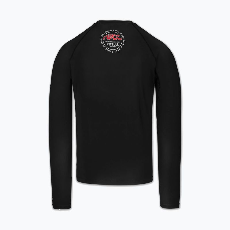 Rashguard cu mânecă lungă pentru bărbați Pitbull ADCC Rashguard black 4