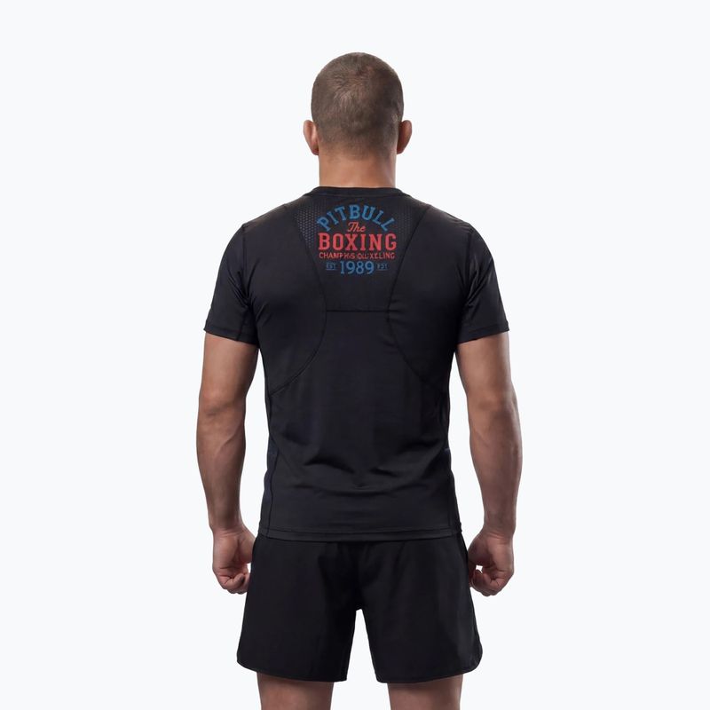 Tricou pentru bărbați Pitbull Mesh Champion Bloodline black 4