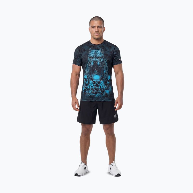 Tricou pentru bărbați Pitbull Mesh Guardian Angel black 2
