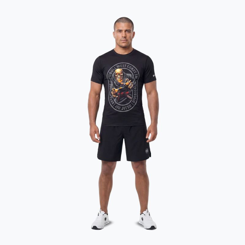 Tricou pentru bărbați Pitbull Mesh Jiu Jitsu black 2