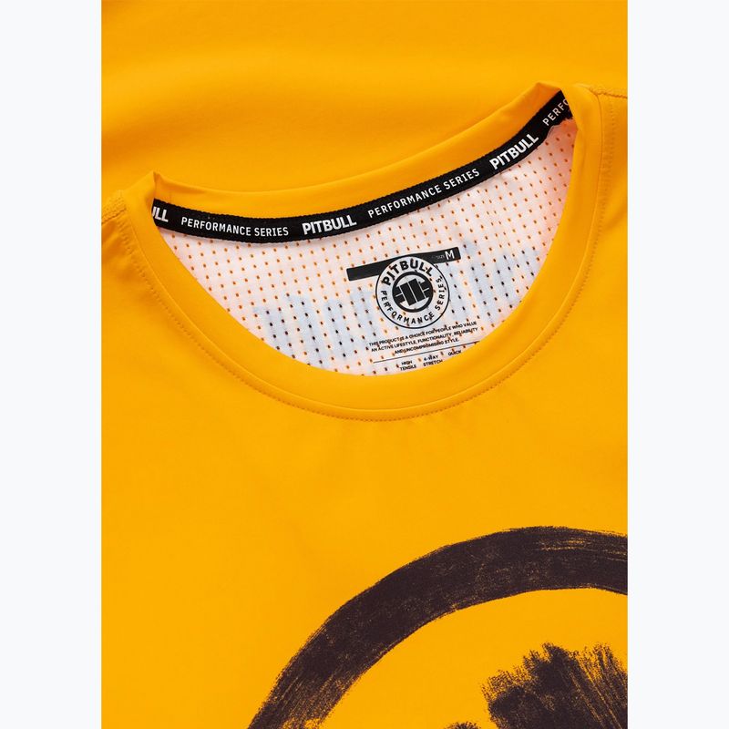 Tricou pentru bărbați Pitbull Palms mesh yellow logo 6