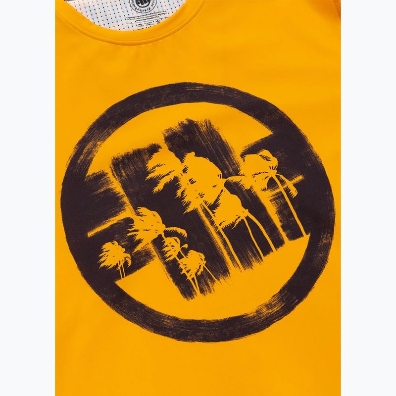 Tricou pentru bărbați Pitbull Palms mesh yellow logo 7