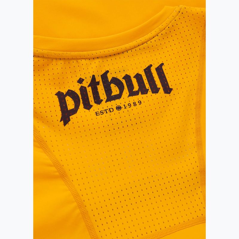Tricou pentru bărbați Pitbull Palms mesh yellow logo 8
