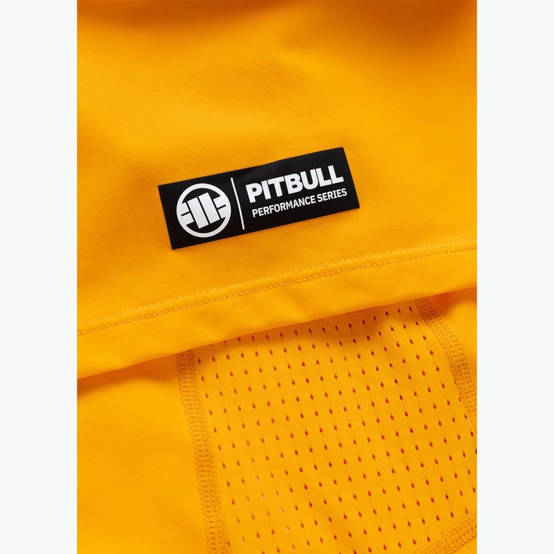 Tricou pentru bărbați Pitbull Palms mesh yellow logo 9
