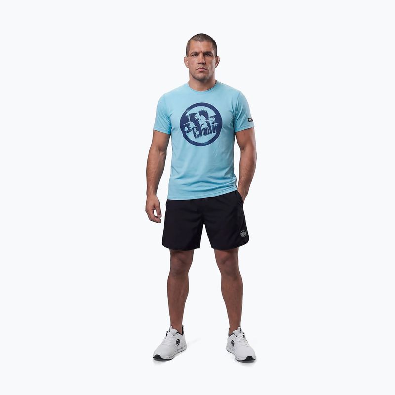 Tricou pentru bărbați Pitbull Palms mesh light blue logo 2