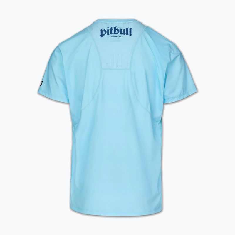 Tricou pentru bărbați Pitbull Palms mesh light blue logo 4