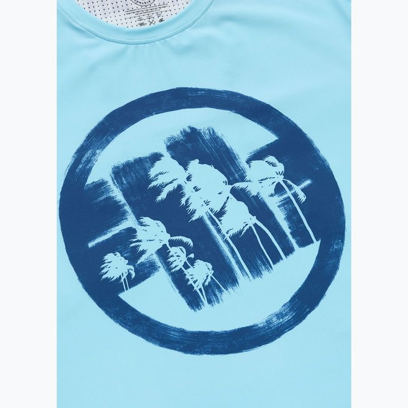 Tricou pentru bărbați Pitbull Palms mesh light blue logo 6