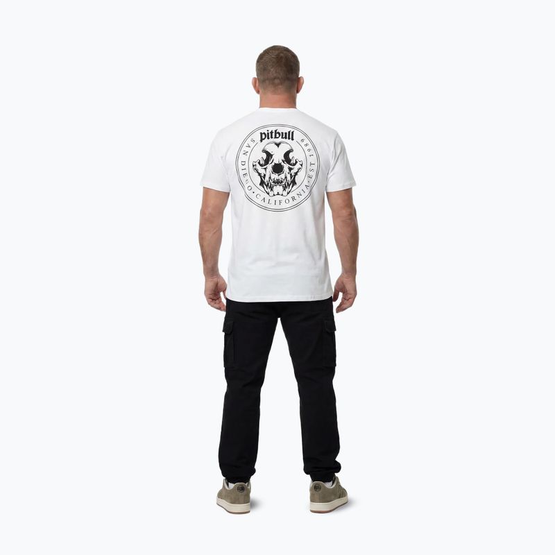 Tricou pentru bărbați Pitbull O'Side Skull white 3