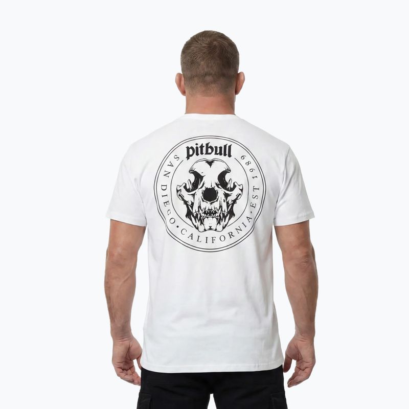 Tricou pentru bărbați Pitbull O'Side Skull white 4