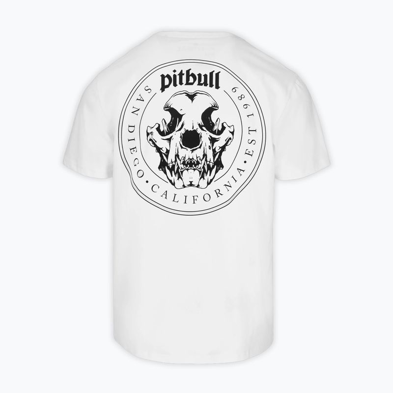 Tricou pentru bărbați Pitbull O'Side Skull white 6