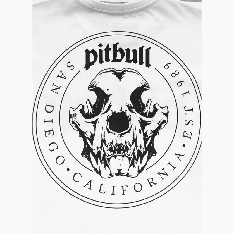 Tricou pentru bărbați Pitbull O'Side Skull white 9