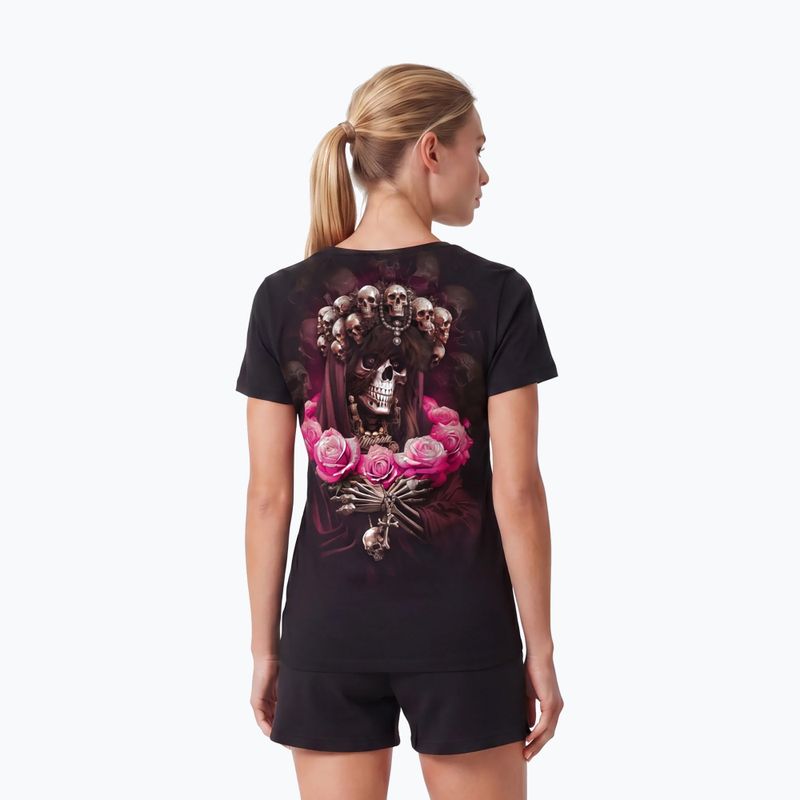 Tricou pentru femei Pitbull Santa Muerte black/pink 3