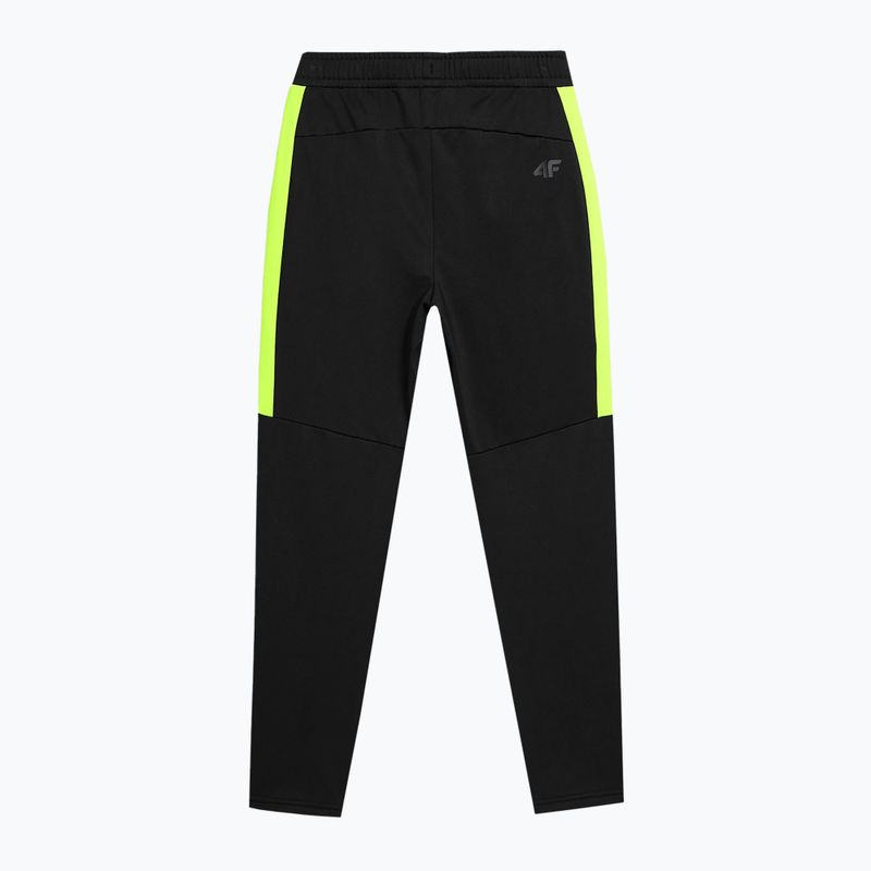 Pantaloni de trening pentru copii 4F negru HJZ22-JSPMTR001 3
