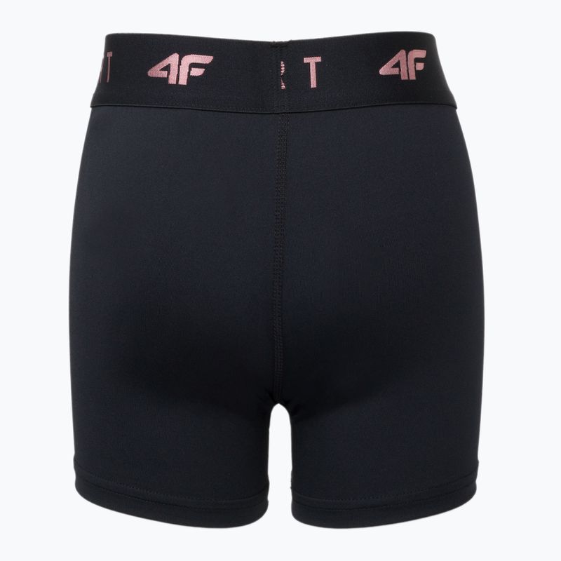 Pantaloni scurți de antrenament pentru copii 4F HJZ22-JSPDF001 negru 2