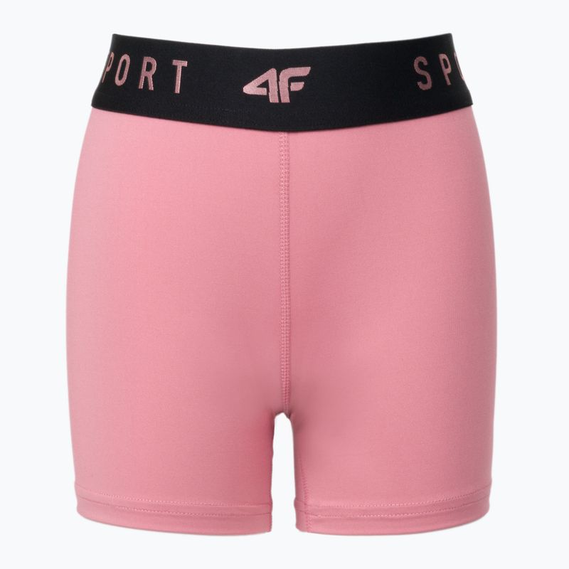 Pantaloni scurți de antrenament pentru copii 4F HJZ22-JSPDF001 roz